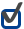 青色のチェックマークイラスト