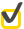 黄色のチェックマークイラスト